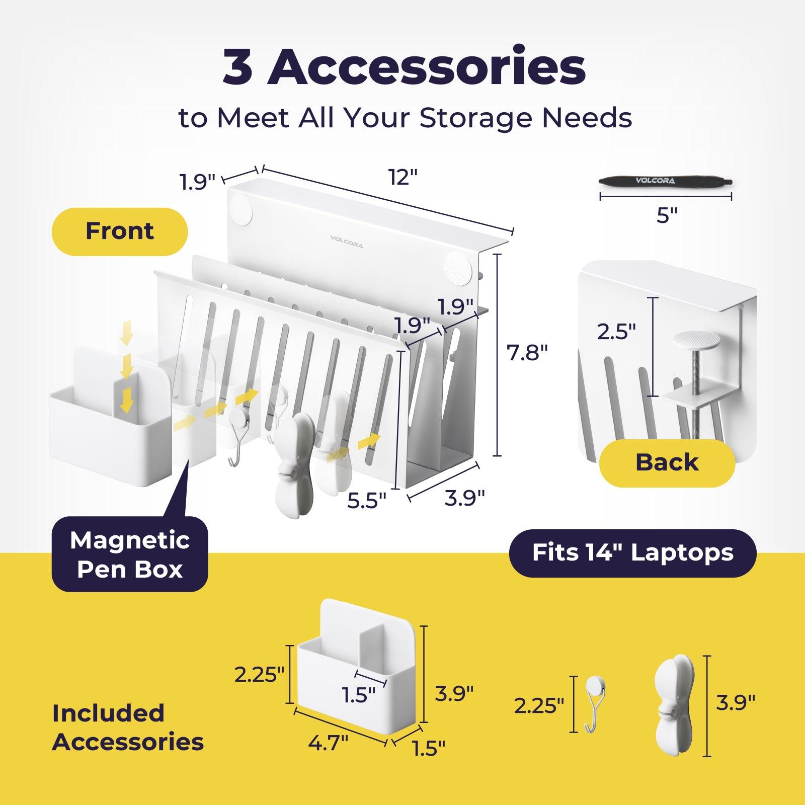 Buy Clamp-on Deskside Storage Organizer Laptop Holder online Buy Clamp-on Deskside Storage Organizer Laptop Holder online