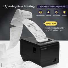 Volcora Performance 80mm Thermal Receipt Printer USB/Ethernet - V-WRP2 Series - Square Volcora Performance 80mm Thermal Receipt Printer USB/Ethernet - V-WRP2 Series - Square