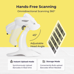 2D Wireless BT+2.4G Barcode Scanner with Stand - V-LHHBS-A1 2D Wireless BT+2.4G Barcode Scanner with Stand - V-LHHBS-A1
