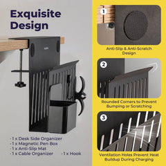 Buy Clamp-on Deskside Storage Organizer Laptop Holder online Buy Clamp-on Deskside Storage Organizer Laptop Holder online