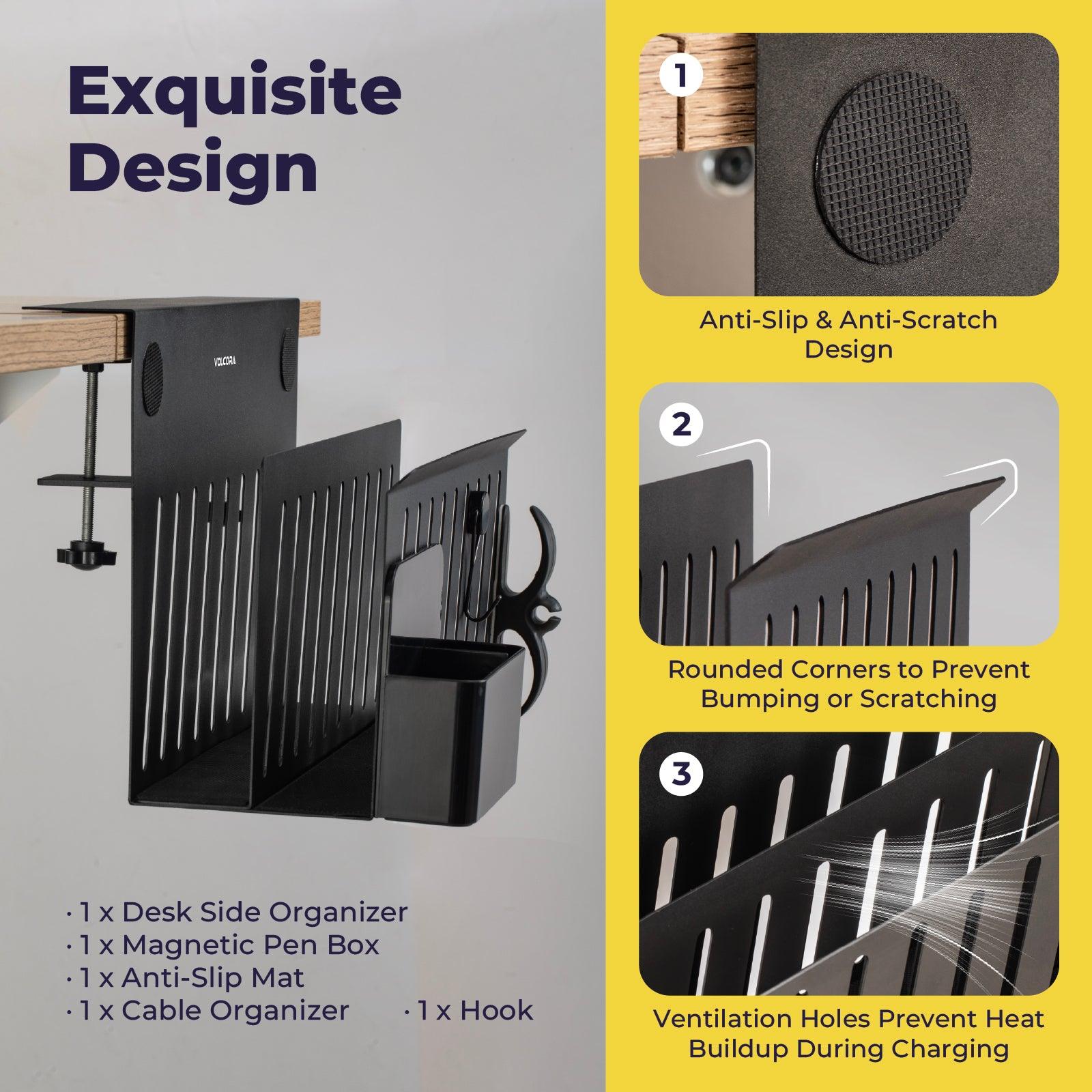 Buy Clamp-on Deskside Storage Organizer Laptop Holder online Buy Clamp-on Deskside Storage Organizer Laptop Holder online