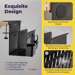 Buy Clamp-on Deskside Storage Organizer Laptop Holder online Buy Clamp-on Deskside Storage Organizer Laptop Holder online