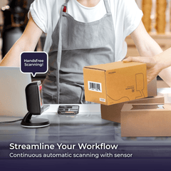 Wired 2D Tabletop Stationary Barcode Scanner - V-THFS-A1 Wired 2D Tabletop Stationary Barcode Scanner - V-THFS-A1