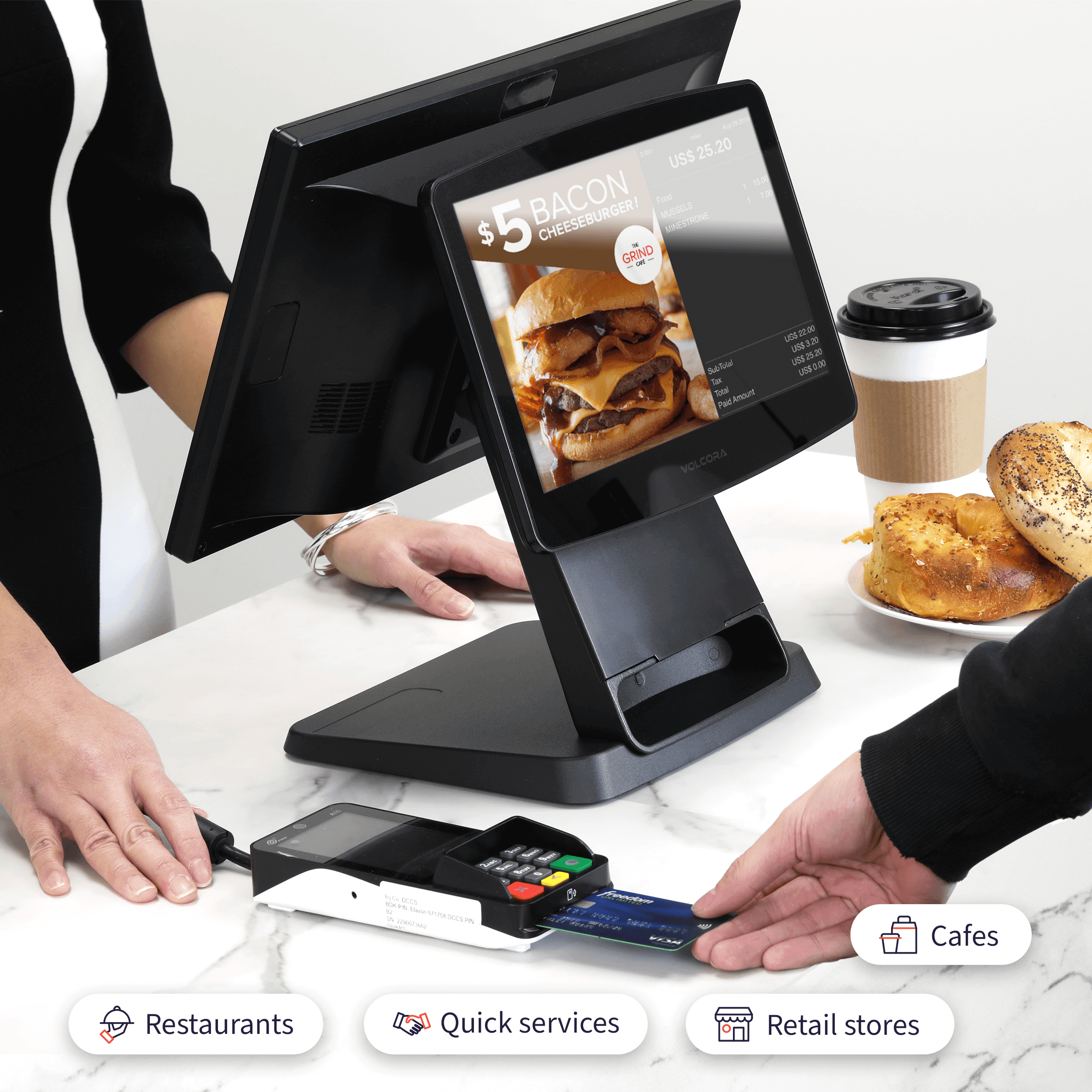 Buy Volcora POS Terminal Standard Base 15.6" - Intel Core i5 10th Generation - Windows 11 Professional - Wide Touchscreen Point-Of-Sale online Buy Volcora POS Terminal Standard Base 15.6" - Intel Core i5 10th Generation - Windows 11 Professional - Wide Touchscreen Point-Of-Sale online