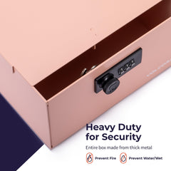 5 Compartment Cash Lock Box with Coin Tray 5 Compartment Cash Lock Box with Coin Tray