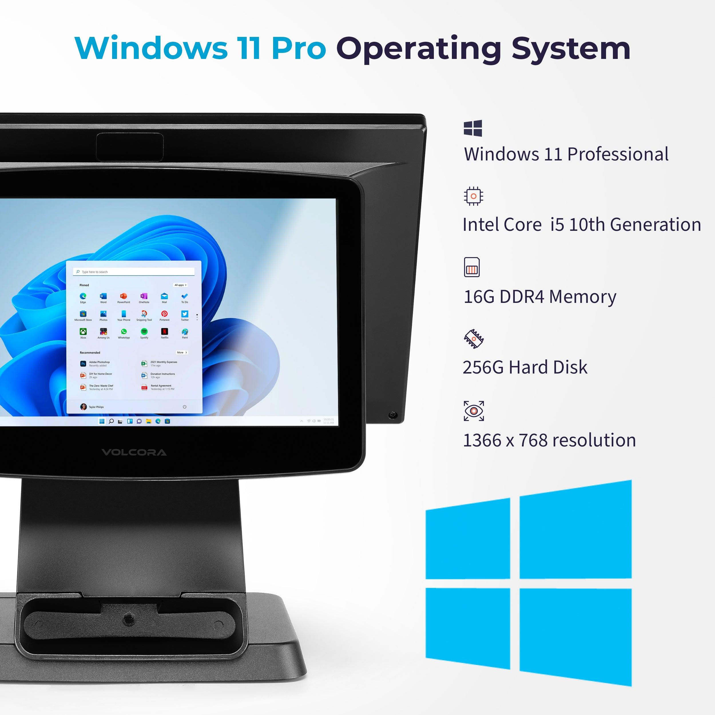 Buy Volcora POS Terminal Standard Base 15.6" - Intel Core i5 10th Generation - Windows 11 Professional - Wide Touchscreen Point-Of-Sale online Buy Volcora POS Terminal Standard Base 15.6" - Intel Core i5 10th Generation - Windows 11 Professional - Wide Touchscreen Point-Of-Sale online