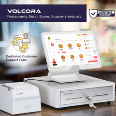 14'' Mini Cash Register Drawer with Round Edges 4 Bill 5 Coin Cash, White, with Stainless Steel Front 14'' Mini Cash Register Drawer with Round Edges 4 Bill 5 Coin Cash, White, with Stainless Steel Front