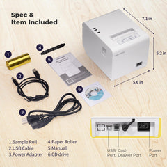 Volcora Performance 80mm Thermal Receipt Printer USB/WiFi - V-WLRP5 Series - Not Square Compatible Volcora Performance 80mm Thermal Receipt Printer USB/WiFi - V-WLRP5 Series - Not Square Compatible
