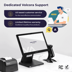 Buy Volcora POS Terminal Standard Base 15.6" - Intel Core i5 10th Generation - Windows 11 Professional - Wide Touchscreen Point-Of-Sale online Buy Volcora POS Terminal Standard Base 15.6" - Intel Core i5 10th Generation - Windows 11 Professional - Wide Touchscreen Point-Of-Sale online