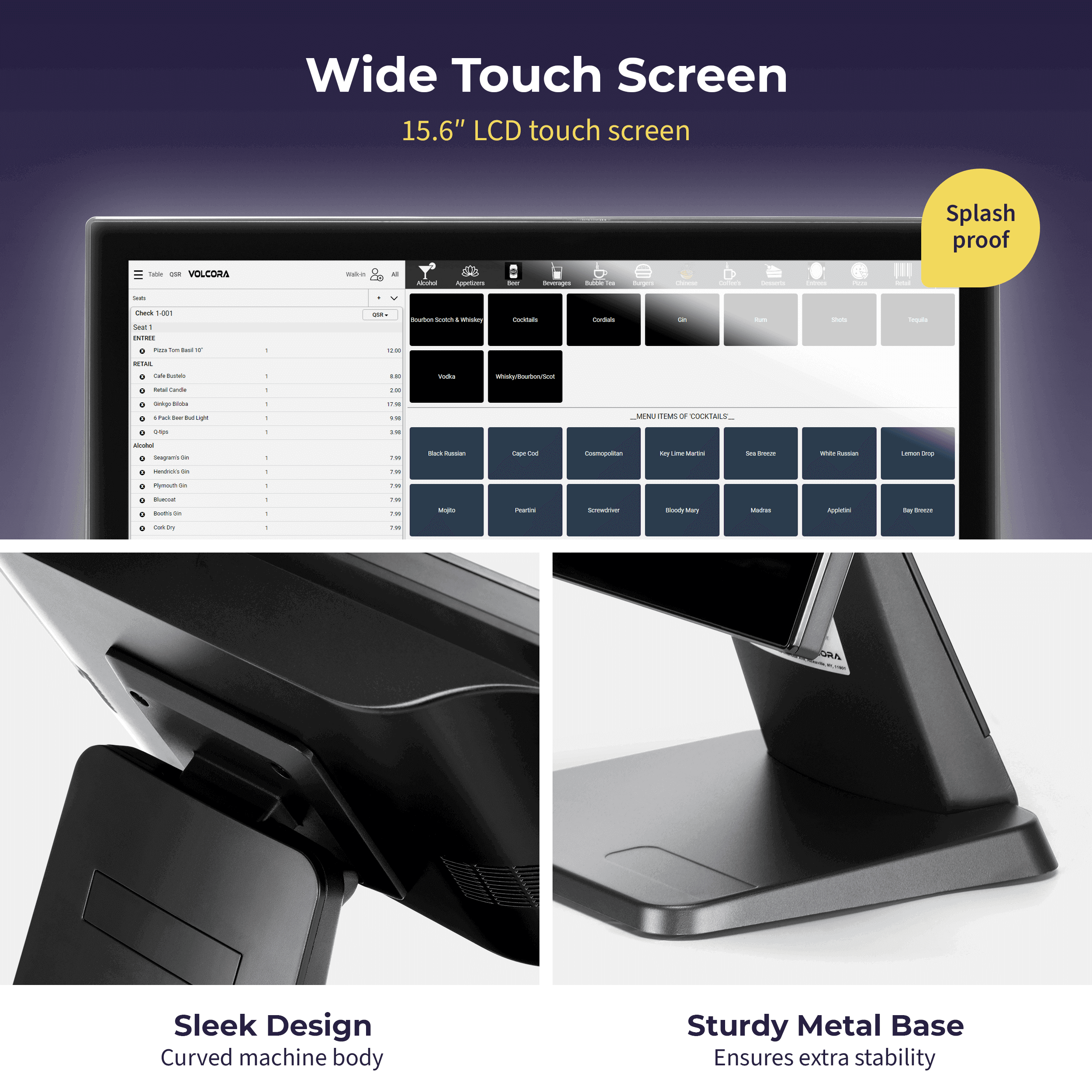 Buy Volcora POS Terminal Standard Base 15.6" - Intel Core i5 10th Generation - Windows 11 Professional - Wide Touchscreen Point-Of-Sale online Buy Volcora POS Terminal Standard Base 15.6" - Intel Core i5 10th Generation - Windows 11 Professional - Wide Touchscreen Point-Of-Sale online