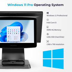 Volcora POS Terminal Standard Base 15.6" - Intel Core i5 Processor - Windows 11 Professional - Wide Touchscreen Point-Of-Sale Volcora POS Terminal Standard Base 15.6" - Intel Core i5 Processor - Windows 11 Professional - Wide Touchscreen Point-Of-Sale