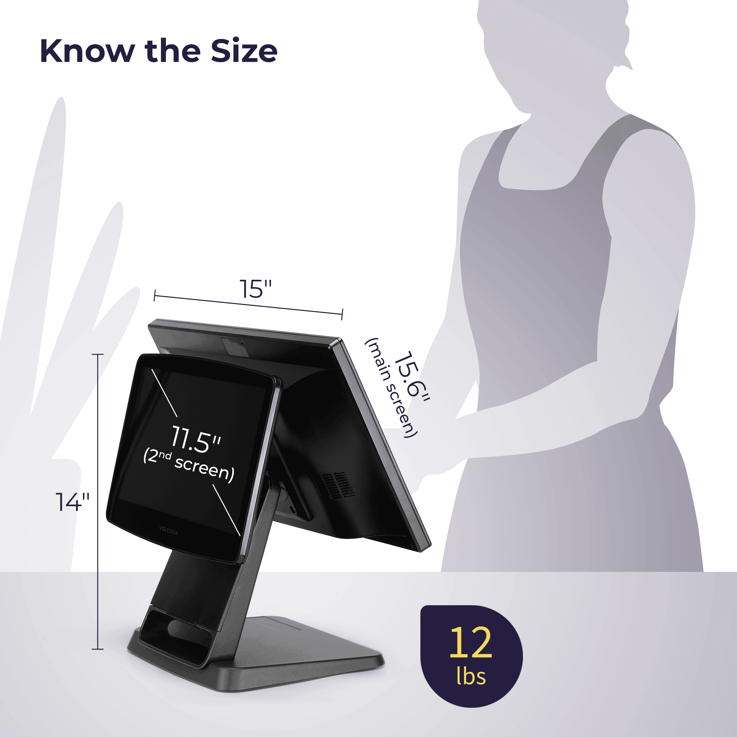 Buy Volcora POS Terminal Standard Base 15.6" - Intel Core i5 10th Generation - Windows 11 Professional - Wide Touchscreen Point-Of-Sale online Buy Volcora POS Terminal Standard Base 15.6" - Intel Core i5 10th Generation - Windows 11 Professional - Wide Touchscreen Point-Of-Sale online