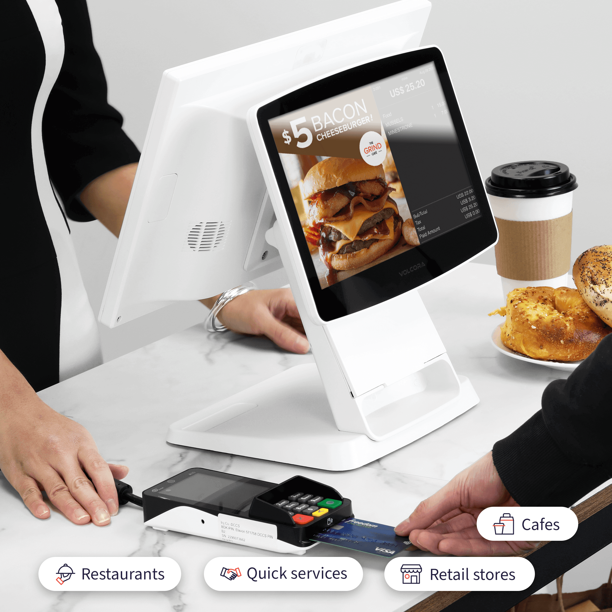 Buy Volcora POS Terminal Standard Base 15.6" - Intel Core i5 10th Generation - Windows 11 Professional - Wide Touchscreen Point-Of-Sale online Buy Volcora POS Terminal Standard Base 15.6" - Intel Core i5 10th Generation - Windows 11 Professional - Wide Touchscreen Point-Of-Sale online