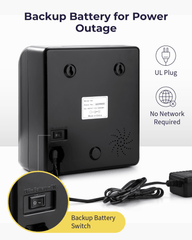 Volcora Attendence Time Clock Machine with Backup Battery Volcora Attendence Time Clock Machine with Backup Battery