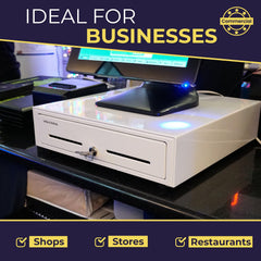 16'' USB Cash Register Drawer, 5 Bill/8 Coin Removable Cash Tray, Black, Not for Square 16'' USB Cash Register Drawer, 5 Bill/8 Coin Removable Cash Tray, Black, Not for Square