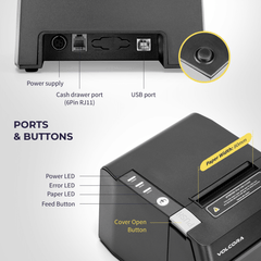 Volcora 80mm POS Thermal Receipt Printer - 50020X Series Volcora 80mm POS Thermal Receipt Printer - 50020X Series