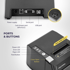 Volcora 80mm POS Thermal Receipt Printer - 50020X Series Volcora 80mm POS Thermal Receipt Printer - 50020X Series