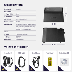 Volcora 80mm POS Thermal Receipt Printer - 50020X Series Volcora 80mm POS Thermal Receipt Printer - 50020X Series