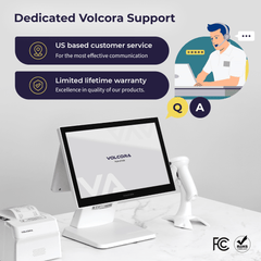 Volcora POS Terminal Standard Base - Android 11 Terminal Point-Of-Sale Volcora POS Terminal Standard Base - Android 11 Terminal Point-Of-Sale
