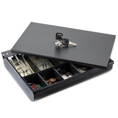 13'' Cash Drawer Tray - 11.7 x 10.3 x 2.3 Inch Cash Register Insert - 4 Bill / 5 Coin Replacement Cash Tray for Volcora 13'' Fully-Removable Drawers - Volcora 13'' Cash Drawer Tray - 11.7 x 10.3 x 2.3 Inch Cash Register Insert - 4 Bill / 5 Coin Replacement Cash Tray for Volcora 13'' Fully-Removable Drawers - Volcora