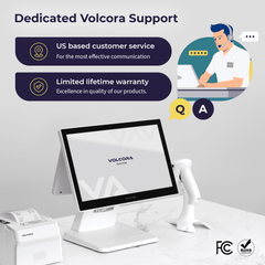 Volcora POS Terminal Standard Base - Android 11 Terminal Point-Of-Sale Volcora POS Terminal Standard Base - Android 11 Terminal Point-Of-Sale