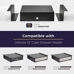 13“ Heavy Duty Steel Under Counter Mounting Bracket, Black 13“ Heavy Duty Steel Under Counter Mounting Bracket, Black