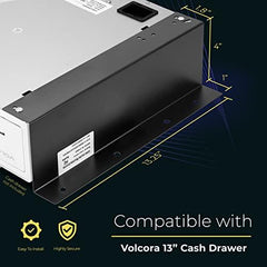 13“ Heavy Duty Steel Under Counter Mounting Bracket, Black 13“ Heavy Duty Steel Under Counter Mounting Bracket, Black