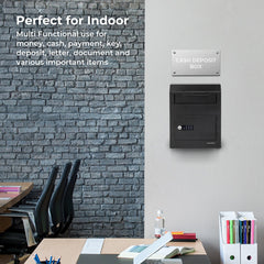 Wall Mount Digital Keypad Lock Drop Safe Wall Mount Digital Keypad Lock Drop Safe