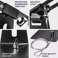 Anti-Theft Lockable iPad/Tablet Stand with Cable Lock Anti-Theft Lockable iPad/Tablet Stand with Cable Lock