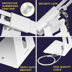 Anti-Theft Lockable iPad/Tablet Stand with Cable Lock Anti-Theft Lockable iPad/Tablet Stand with Cable Lock