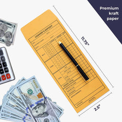 Cashier Envelopes for Cash Deposit Drop and Money Reporting Cashier Envelopes for Cash Deposit Drop and Money Reporting