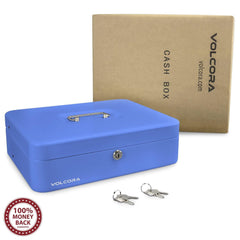 Cash Box with Key Lock with coin tray lid - Inbulks Cash Box with Key Lock with coin tray lid - Inbulks