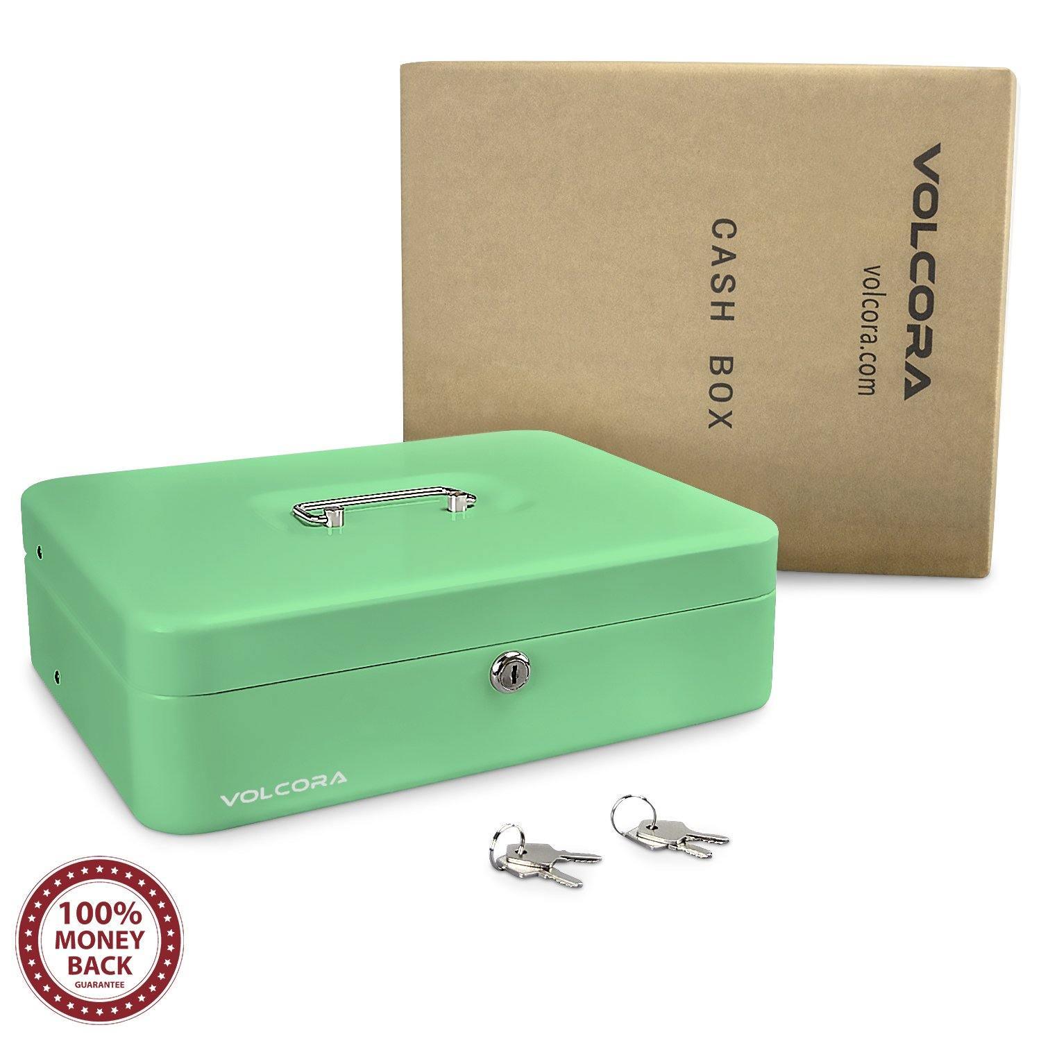 Cash Box with Key Lock with coin tray lid - Inbulks Cash Box with Key Lock with coin tray lid - Inbulks