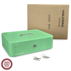 Cash Box with Key Lock with coin tray lid - Inbulks Cash Box with Key Lock with coin tray lid - Inbulks