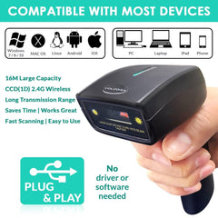 1D Wireless Barcode Scanner - Inbulks 1D Wireless Barcode Scanner - Inbulks