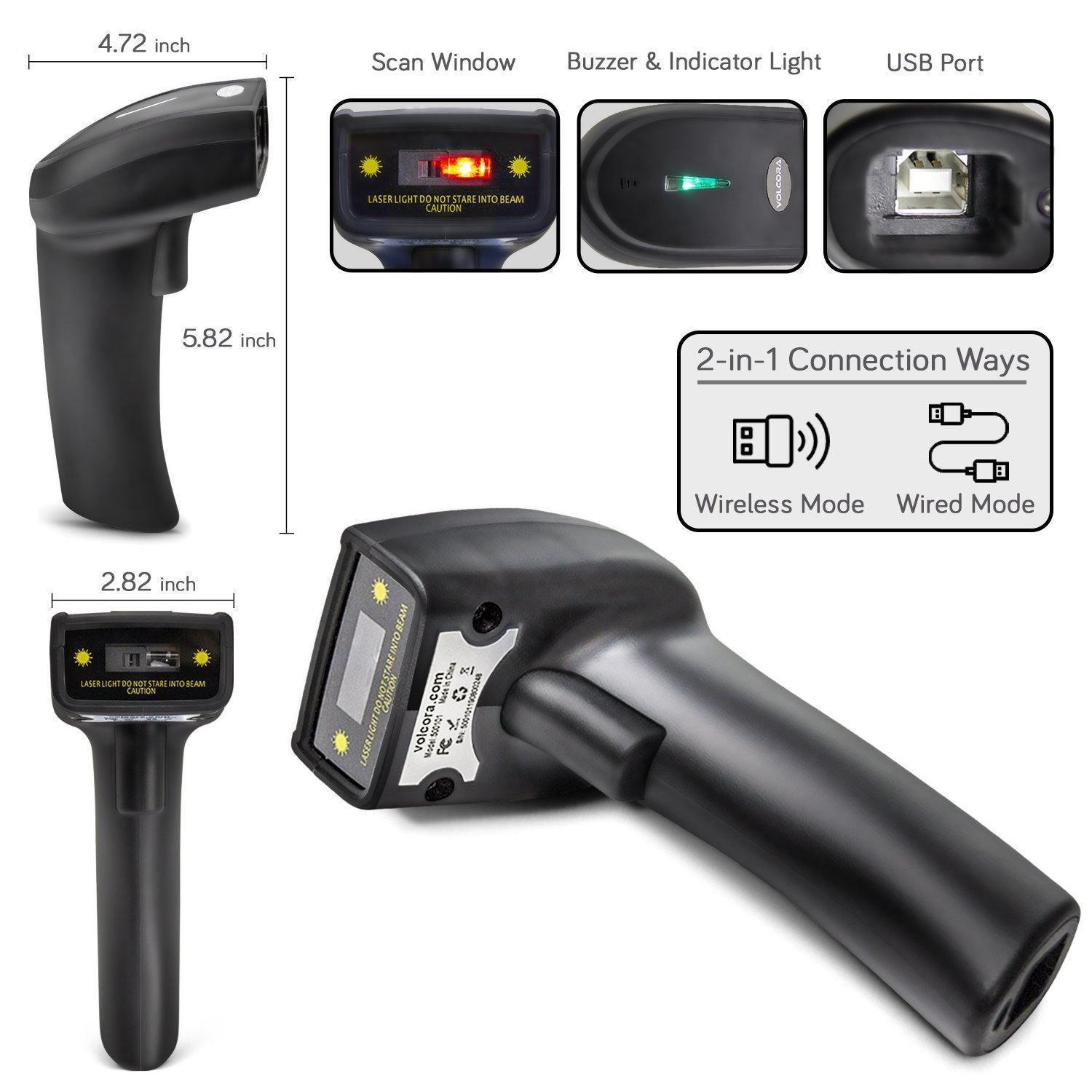 1D Wireless Barcode Scanner - Inbulks 1D Wireless Barcode Scanner - Inbulks