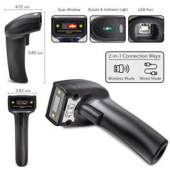 1D Wireless Barcode Scanner - Inbulks 1D Wireless Barcode Scanner - Inbulks