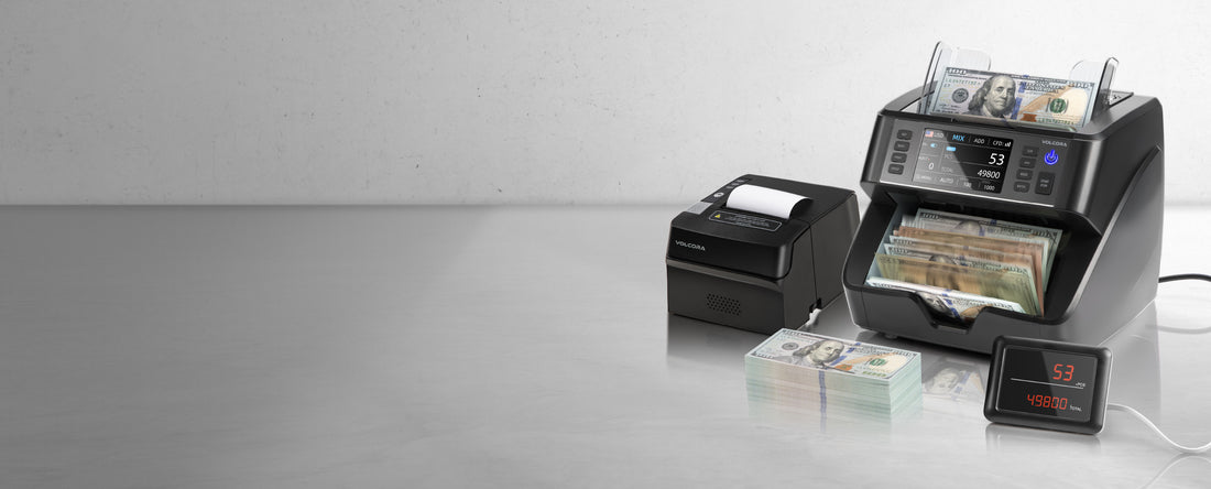 Transform Your Cash Handling with the Volcora Multi-Currency Bill Counter