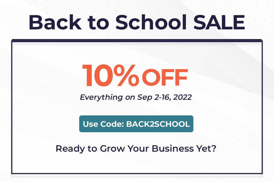 Don’t Miss Out, "Back to School Sale" Is Coming!