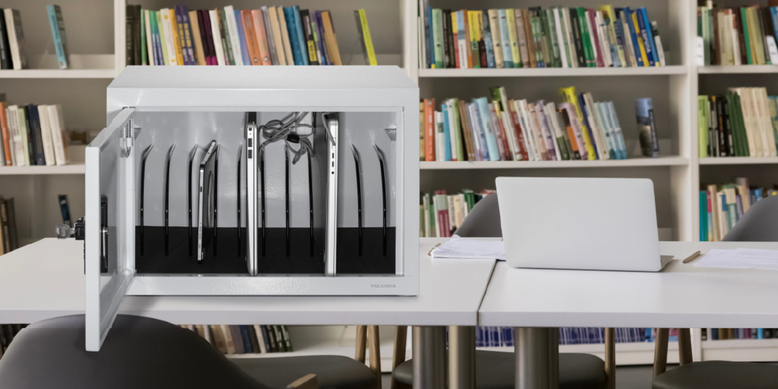 Maximize Security and Efficiency with Volcora's 12-Device Charging Cabinet