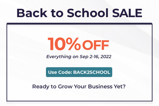 Don’t Miss Out, "Back to School Sale" Is Coming!