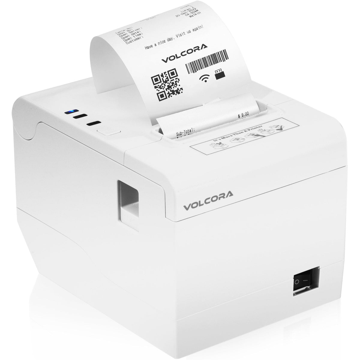 Volcora Performance 80mm Thermal Receipt Printer USB/WiFi - V-WLRP5 Series - Not Square Compatible