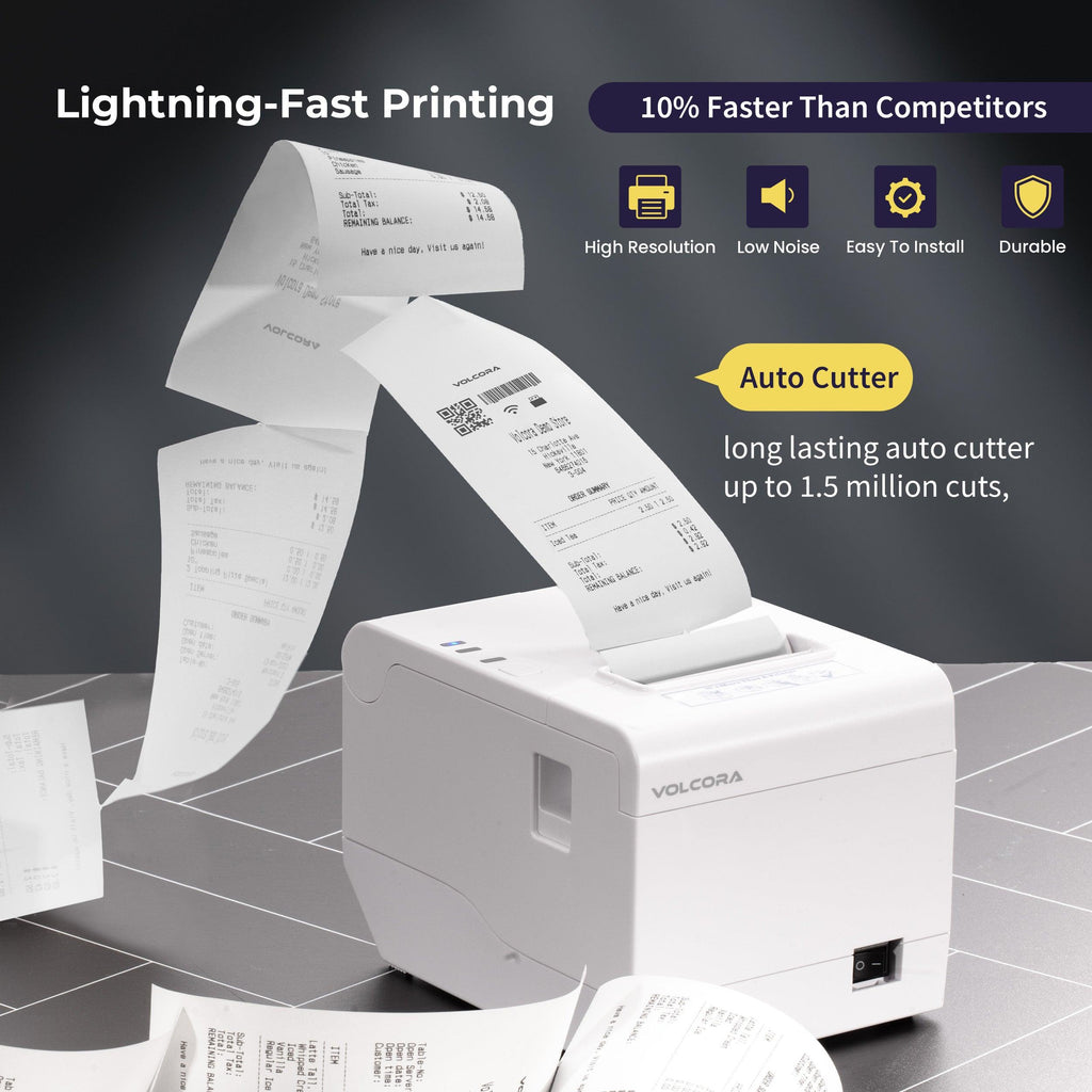 Volcora Performance 80mm Thermal Receipt Printer USB/WiFi VWLRP5 Se