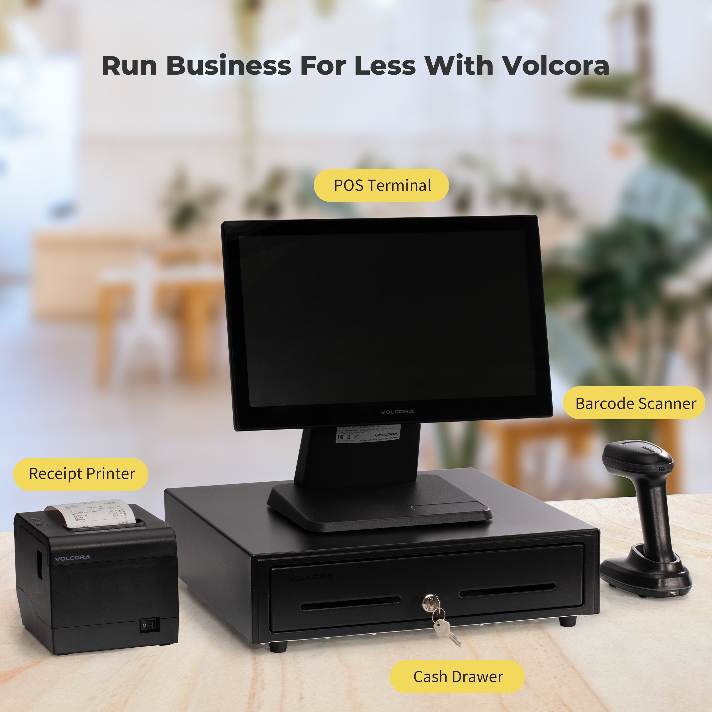 Volcora Performance 80mm Thermal Receipt Printer USB/WiFi - V-WLRP5 Series - Not Square Compatible