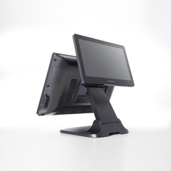 Volcora POS Terminal Fold 15.6" - Intel Processor Windows 11 Professional - Dual Hinge Adjustable Wide Touchscreen Point-Of-Sale