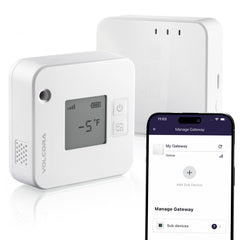 Smart Temperature & Humidity Sensor with Bluetooth App Monitoring & Alerts