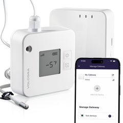 Smart Temperature & Humidity Sensor with Bluetooth App Monitoring & Alerts