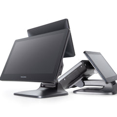 Volcora POS Terminal Fold 15.6" - Intel Processor Windows 11 Professional - Dual Hinge Adjustable Wide Touchscreen Point-Of-Sale