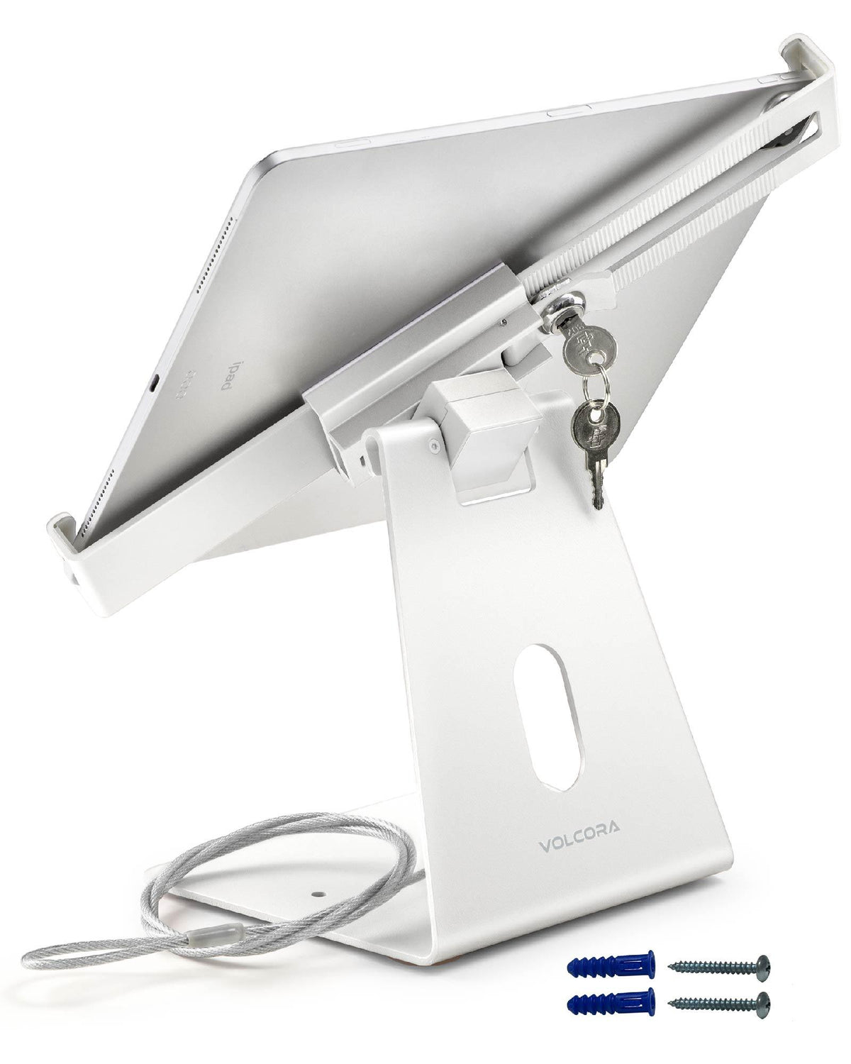 Anti-Theft Lockable iPad/Tablet Stand with Cable Lock