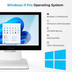 Volcora Point-of-Sale Terminal - Windows 11 Professional - Intel Core i5 10th Generation